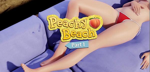  [3D HENTAI MMD] Peachy Beach  Pt 1 - Bikini Izumi gets caught fingering by Sin Sack, gives him a blow job and rides him like a cowgirl until creampie finale!